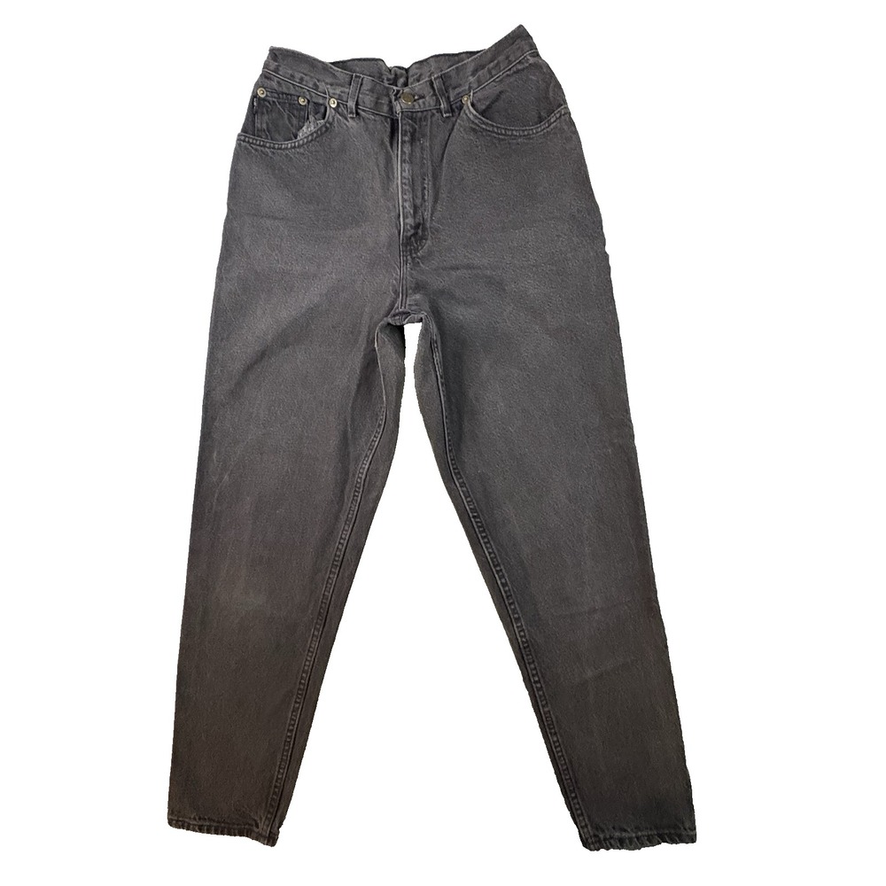 VTG 90s Chic Women's 10 (29.5x30.75) Black Tapered Faded Mom Jeans SEE DESC